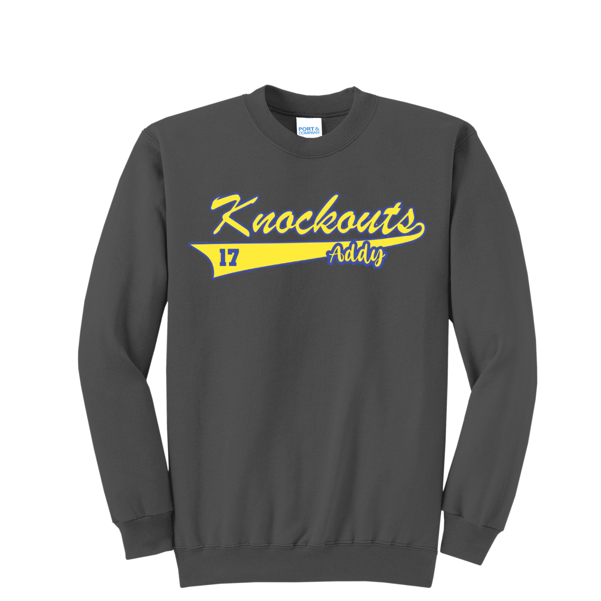 Knockouts Crew with Name and Number on Front