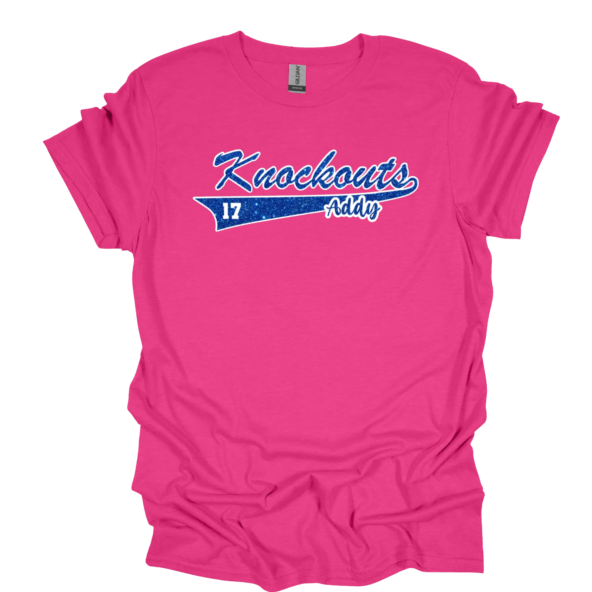 Knockouts Script Glitter T-Shirt