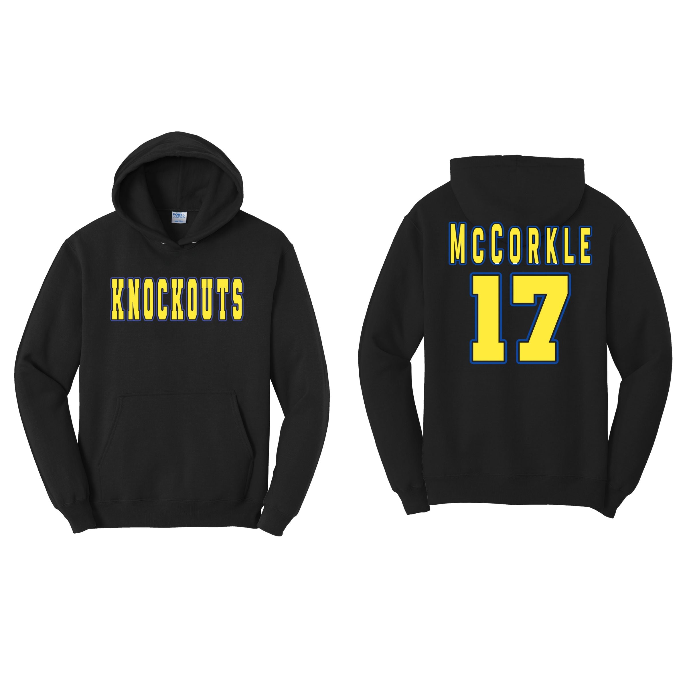 Knockouts Block with Name and Number