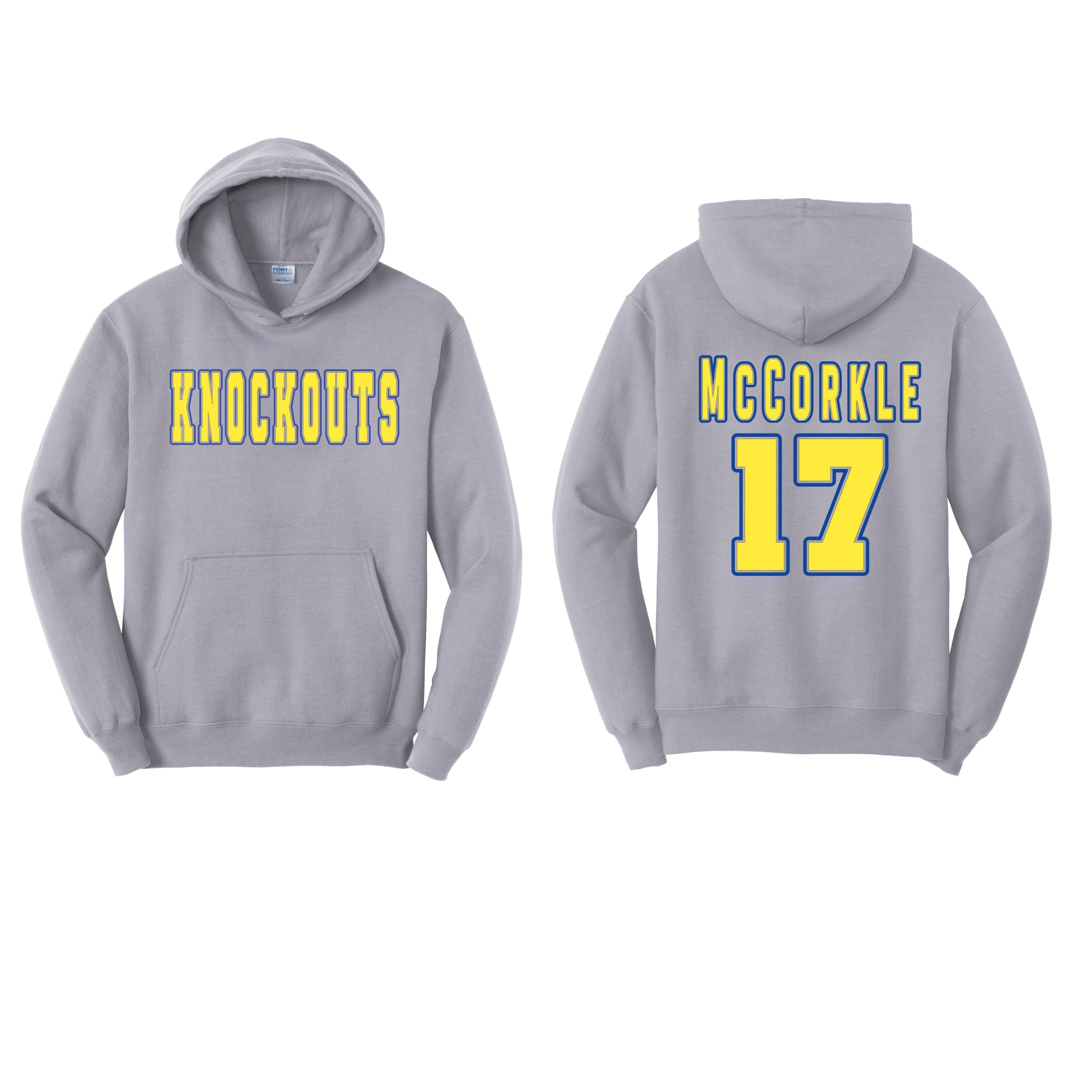 Knockouts Block with Name and Number