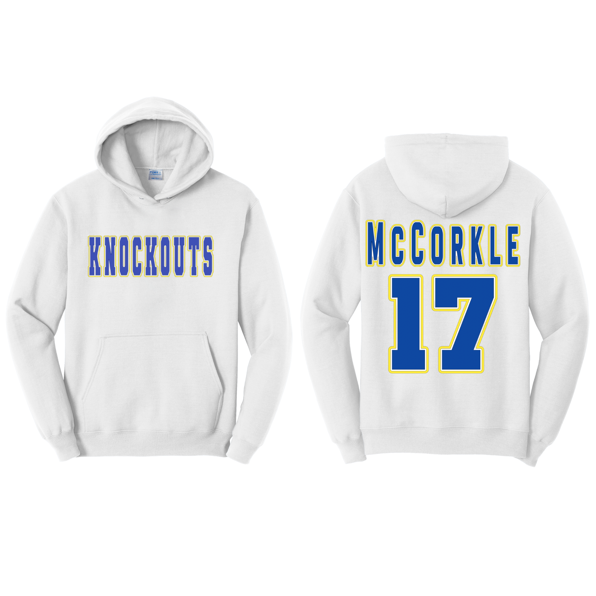 Knockouts Block with Name and Number