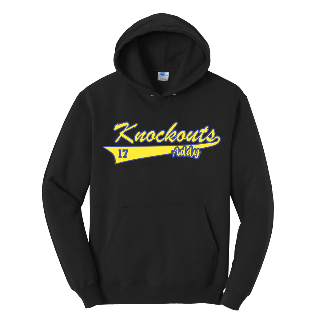 Knockouts Hoodie Name and Number Front