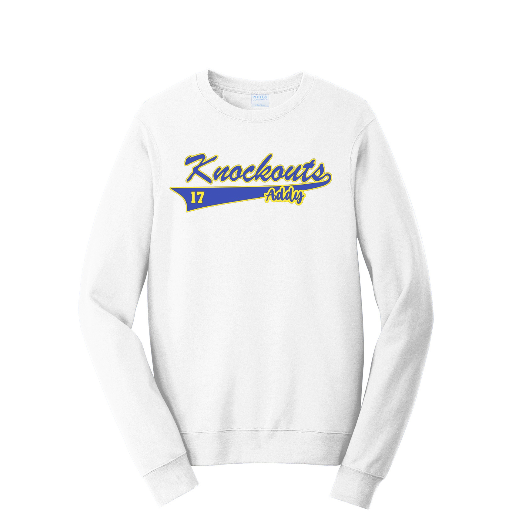 Knockouts Crew with Name and Number on Front